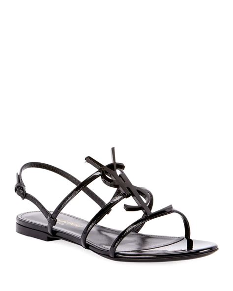 ysl sandals women's|yves saint laurent flat sandals.